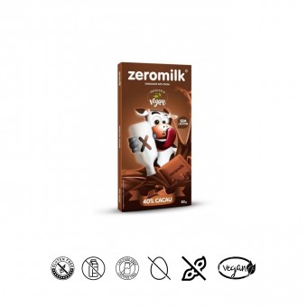 Chocolate Zeromilk 40% cacau 80g