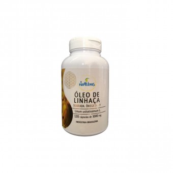 Linhaça Dourada 120 cápsulas - 1000mg Nattubras