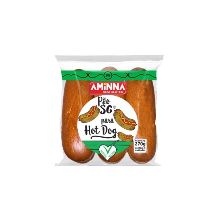 Pão SG Hot Dog 270g Aminna
