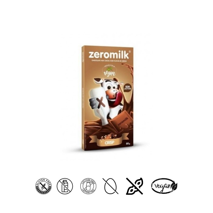 Chocolate Zeromilk 40% Crisp 80g