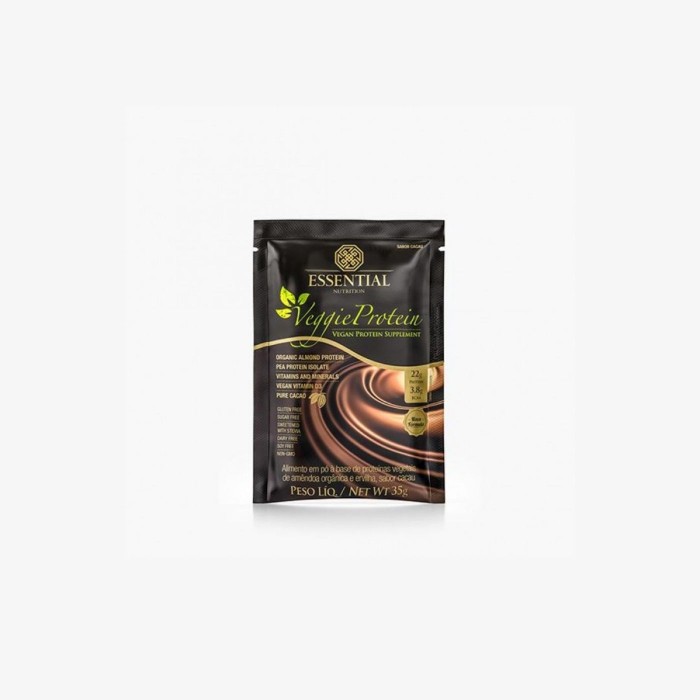 Veggie Protein Cacao Sachê 35g  Essential Nutrition