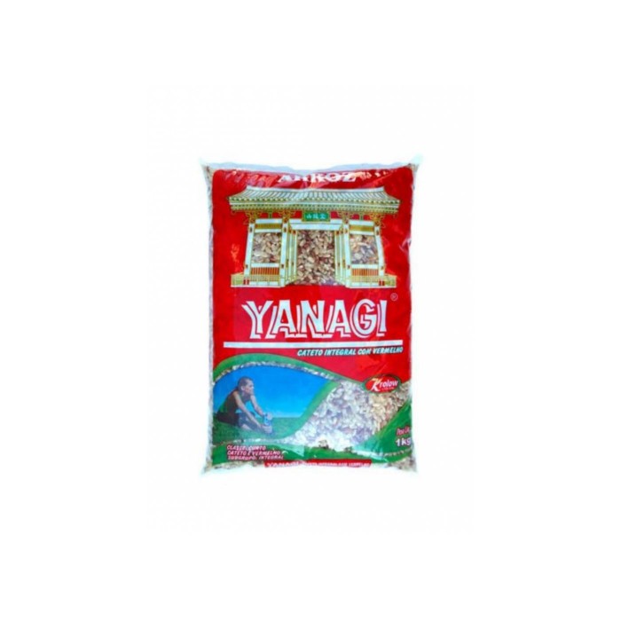 Arroz Cateto Integral Vermelho 1kg Yanagi