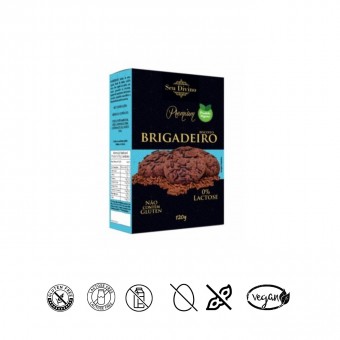 Biscoito Brigadeiro Vegano 120g premium Seu Divino