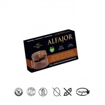 Alfajor Negro Vegano 2unds 40g Seu Divino