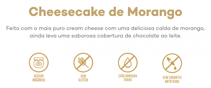 Sorvete YPY Cheesecake de Morango Palito 76gr Clássico