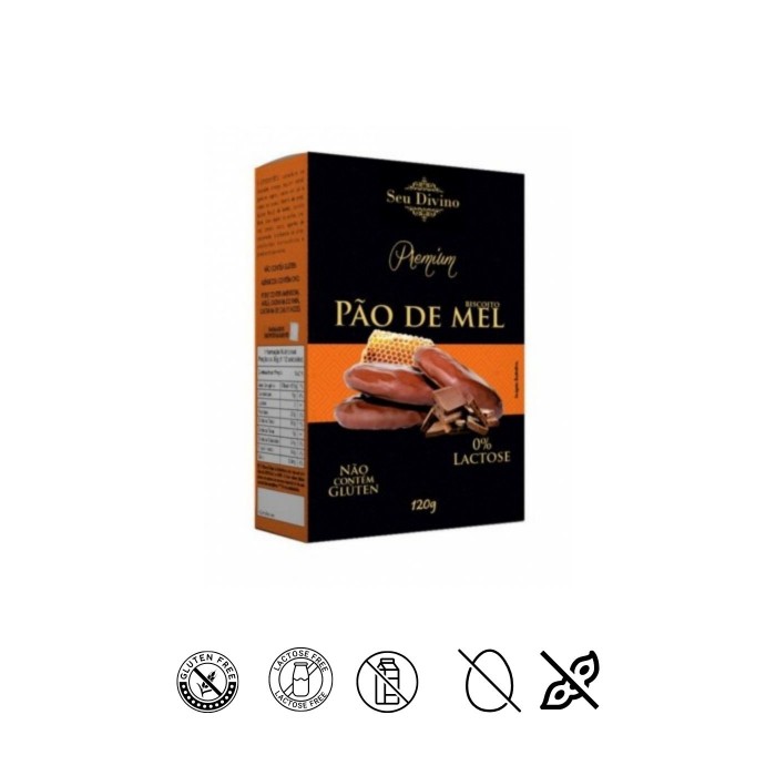 Biscoito Pão de Mel Crocante 120g Seu Divino