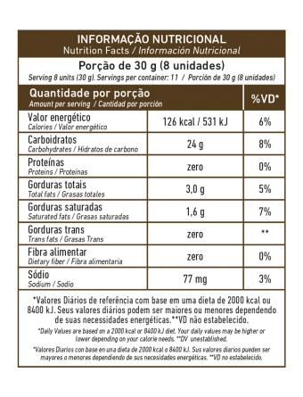 Sequilhos Clássicos Sabor Nata 300G - Nazinha