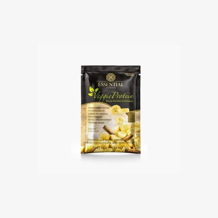 Veggie Protein Banana Com Canela Sachê 30 Essential Nutrition