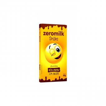 Chocolate Zeromilk 40% cacau 80g Smile