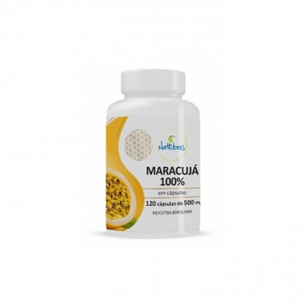 Maracujá 100% 120 cápsulas - 500mg Nattubras