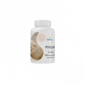 Psyllium 120 cápsulas - 500mg Nattubras	