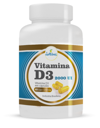Vitamina D3 2000UI 60 cápsulas Nattubras
