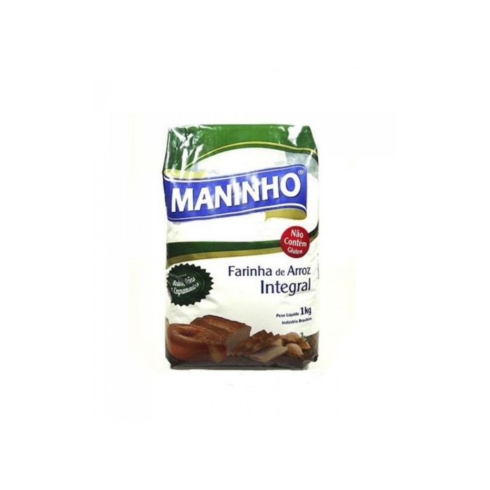 Farinha De Arroz Integral 1KG Maninho