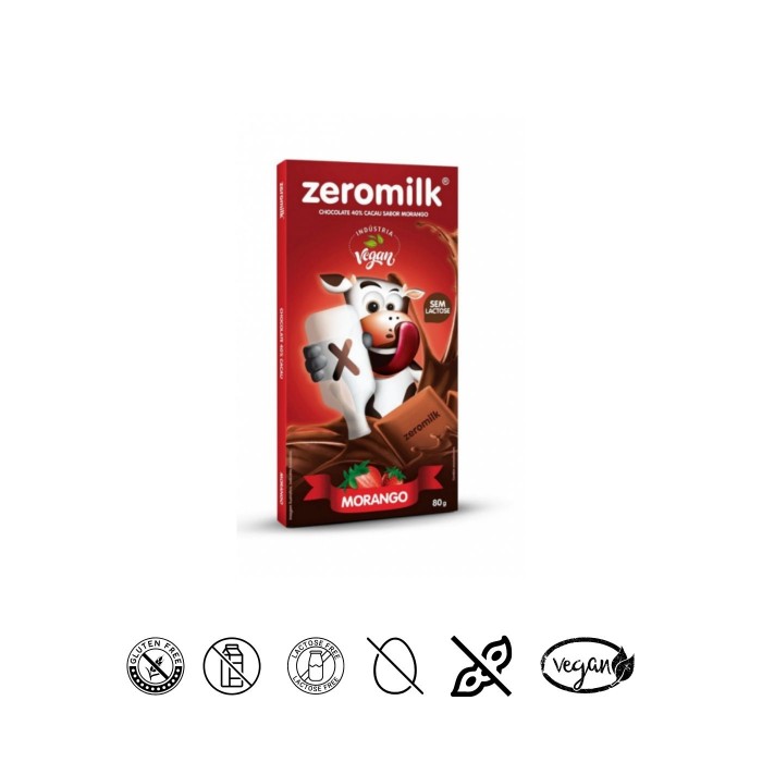 Chocolate Zeromilk 40% Morango 80g