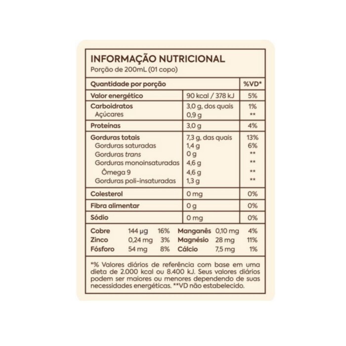 Bebida Vegetal Original  Orgânico 1Lt A Tal Castanha