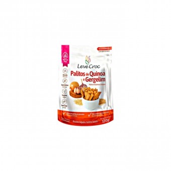 Palitos Salgados de Quinoa e Gergilim 120g Leve Croc