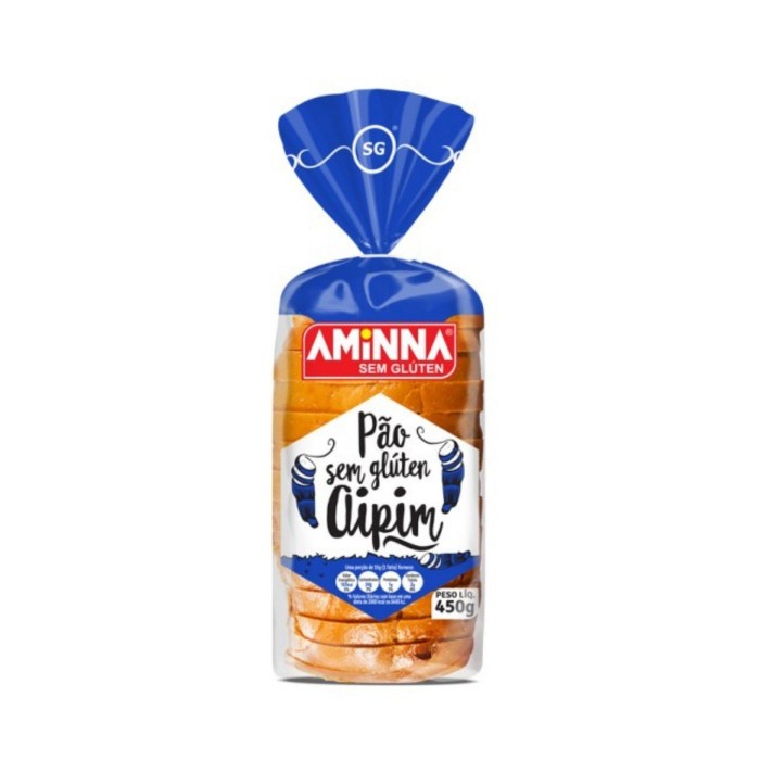 Pão Aipim sem glúten 450g Aminna